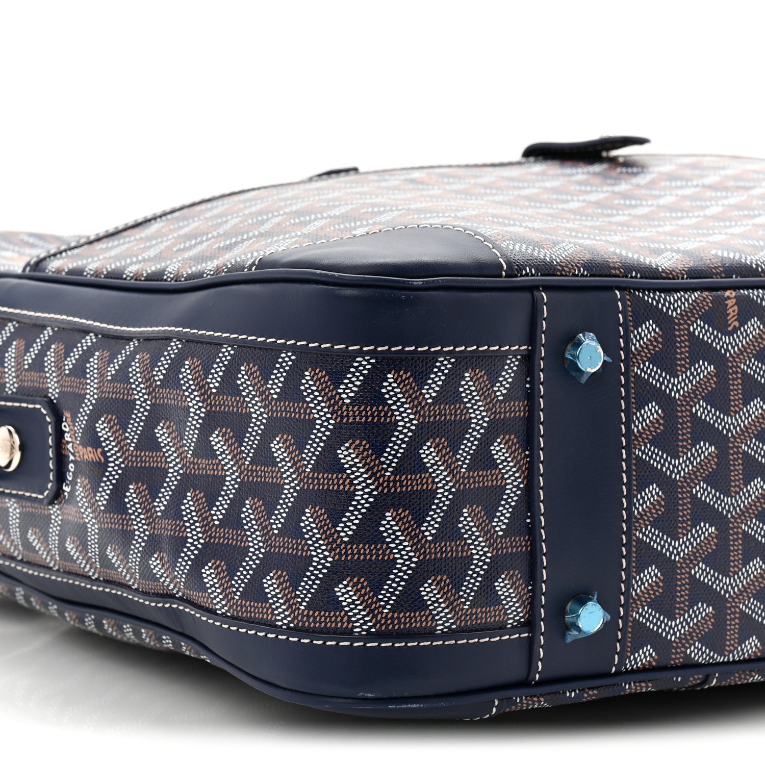 Goyard Goyardine Ambassade MM Briefcase Navy 14 of 17