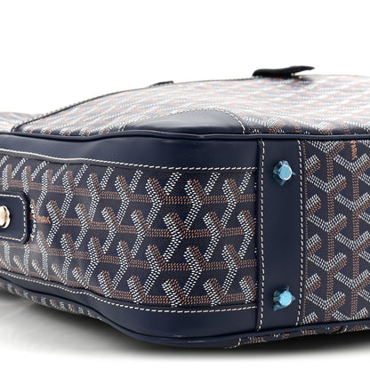 Goyard Goyardine Ambassade MM Briefcase Navy 14 of 17