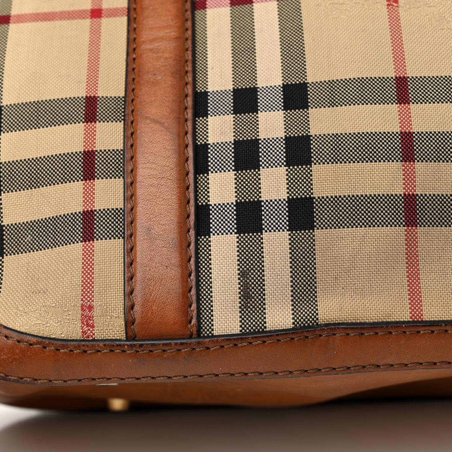 Burberry Horseferry Check Small Orchard Bowling Bag Tan 26 of 26