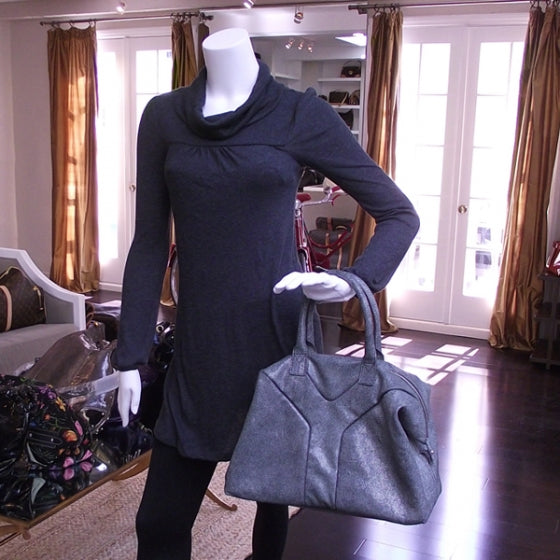 Leather EASY Sac Y Grey