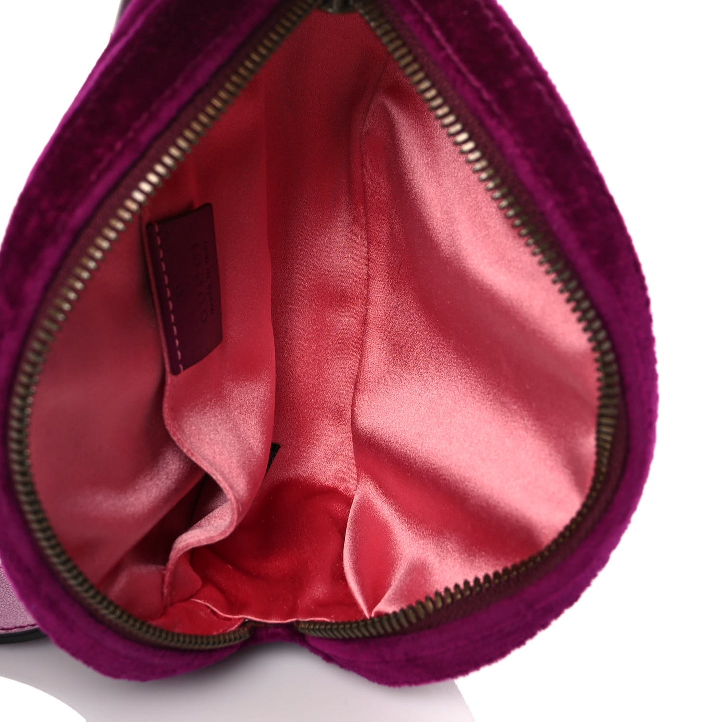 Velvet Matelasse GG Marmont Belt Bag 75 30 Fuchsia Violet Cyclamen