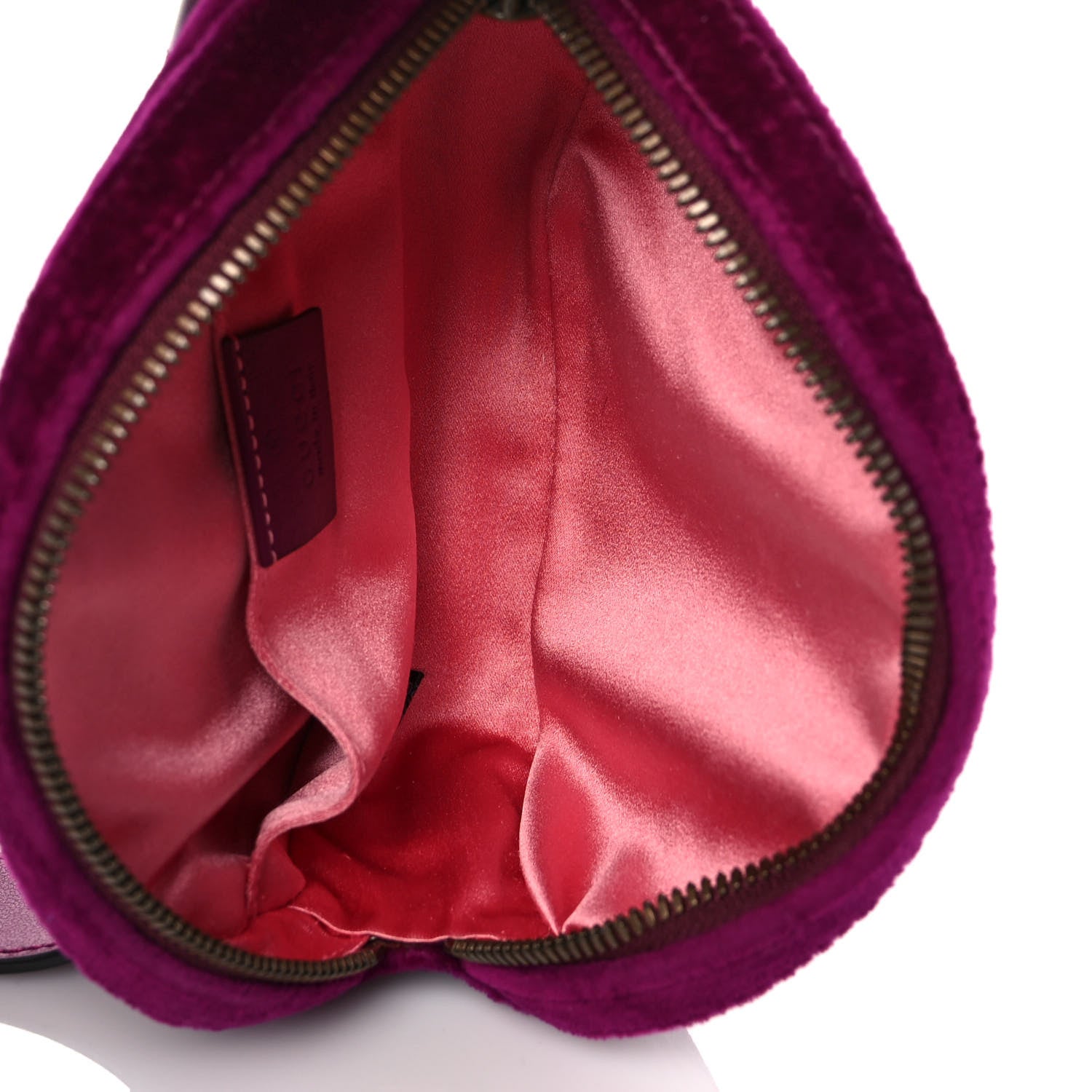 Gucci Velvet Matelasse GG Marmont Belt Bag 75 30 Fuchsia Violet Cyclamen 5 of 11