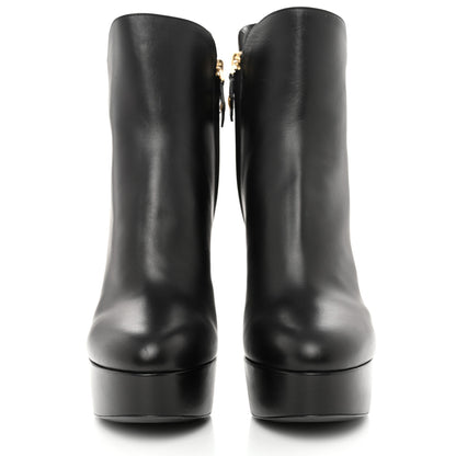 Louis Vuitton Calfskin Monogram Afterglow Platform Ankle Boots 39 Black 2 of 9