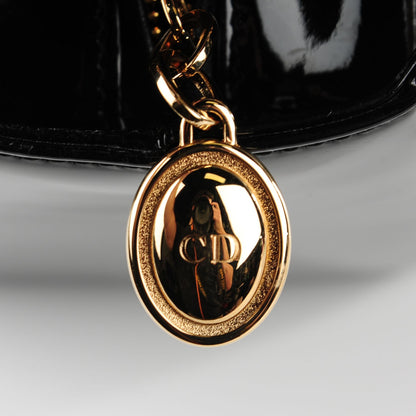Christian Dior Patent Cannage Medium Lady Dior Black 8 of 9