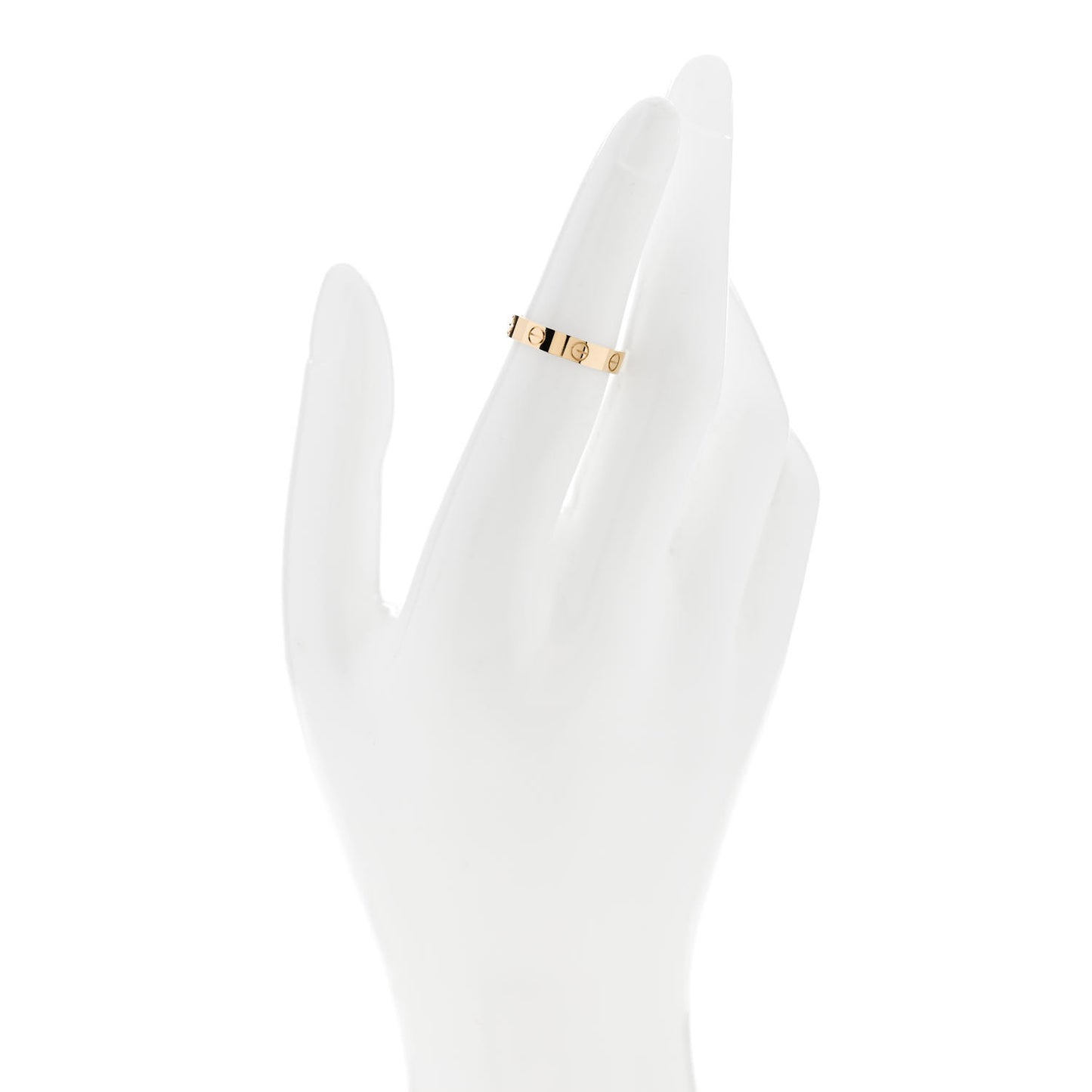 18K Yellow Gold 3.5mm LOVE Wedding Band Ring 50 5.25