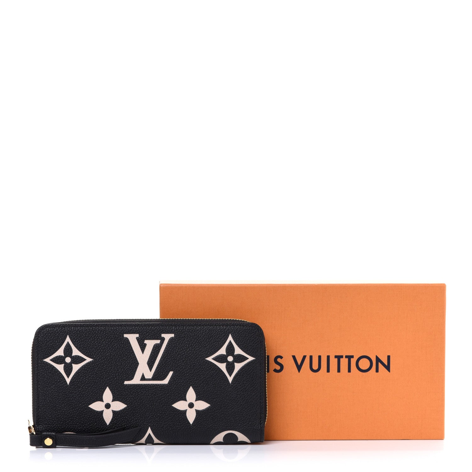 Louis Vuitton Empreinte Monogram Giant Zippy Wallet Black Beige 7 of 7