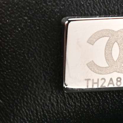 Chanel Lambskin Quilted Mini Rectangular Flap So Black 7 of 9
