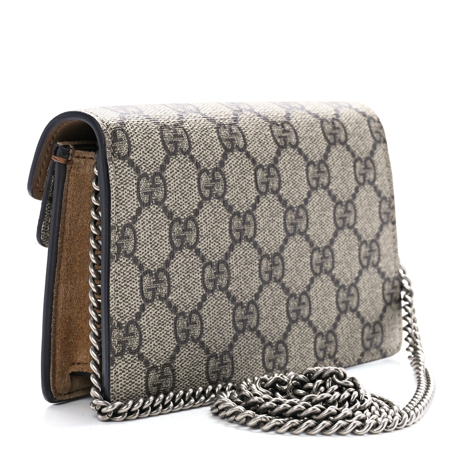 Gucci GG Supreme Monogram Super Mini Dionysus Shoulder Bag Taupe 3 of 11