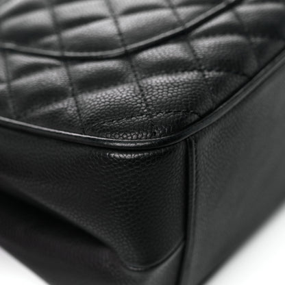 Chanel Caviar Quilted Medium Rock In Rome Single Flap Black 9 of 10