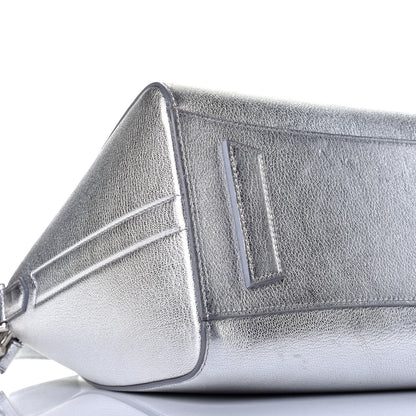 Givenchy Metallic Sugar Goatskin Small Antigona Silver 8 of 9