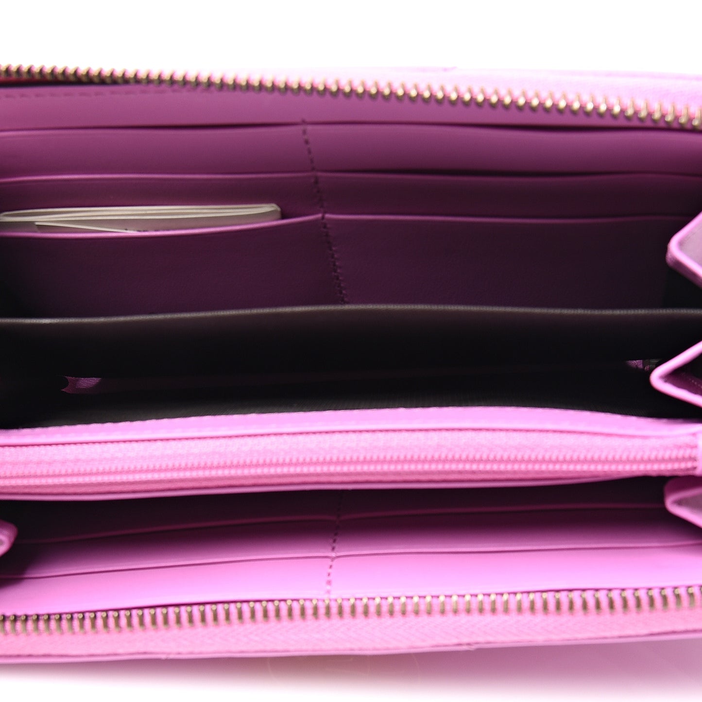 Calfskin Matelasse GG Marmont Zip Around Wallet Candy Mousse