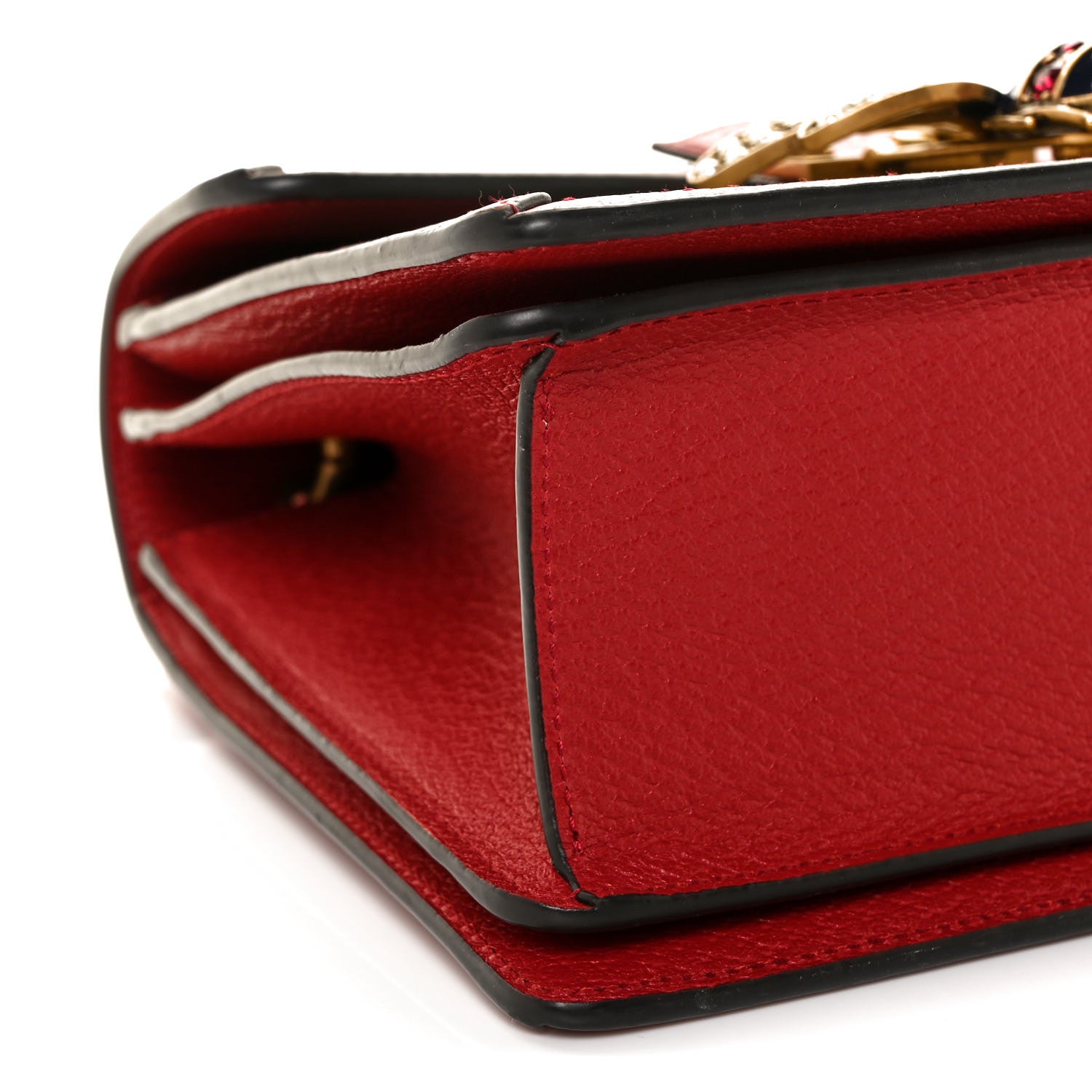 Gucci GG Supreme Monogram Small Queen Margaret Top Handle Bag Red 8 of 11