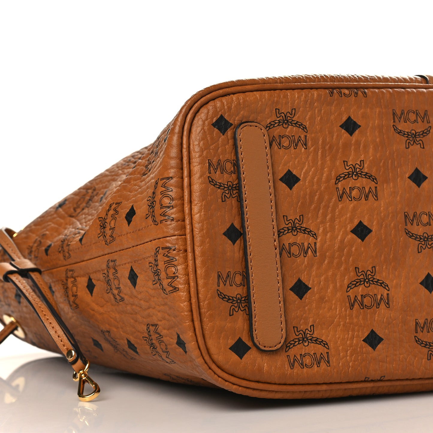 Visetos Medium Liz Reversible Shopper Tote Cognac
