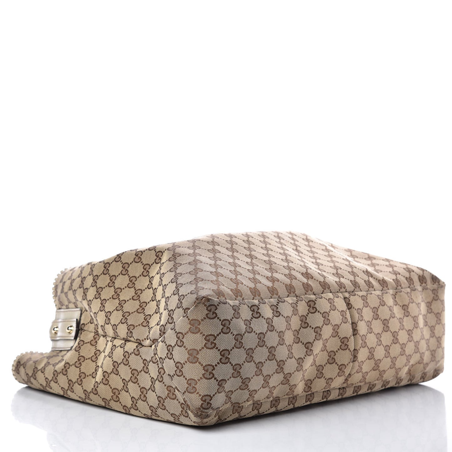 Monogram Large Horsebit Chain Hobo Off White