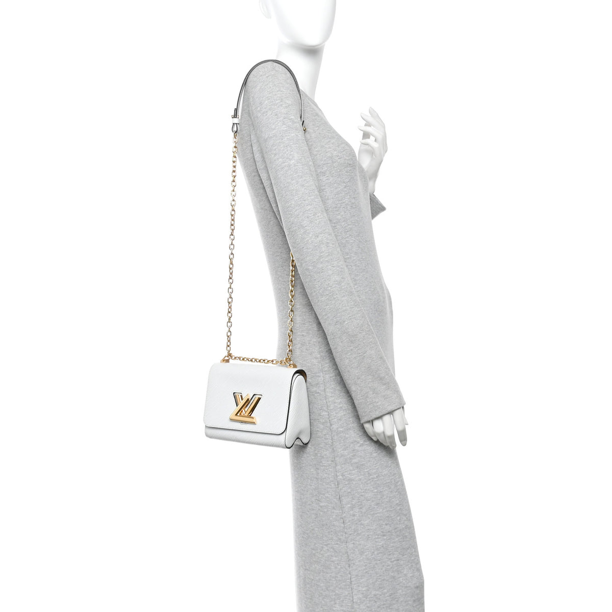 Epi Twist Shoulder Bag PM White
