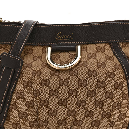 Gucci Monogram Small D Gold Ring Messenger Dark Brown 9 of 11