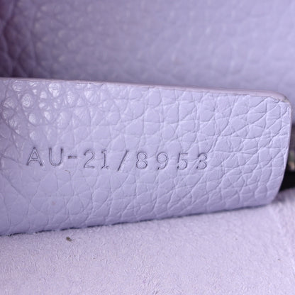 Salvatore Ferragamo Hammered Calfskin Small Firenze East West Tote Bag New Lavander 6 of 11