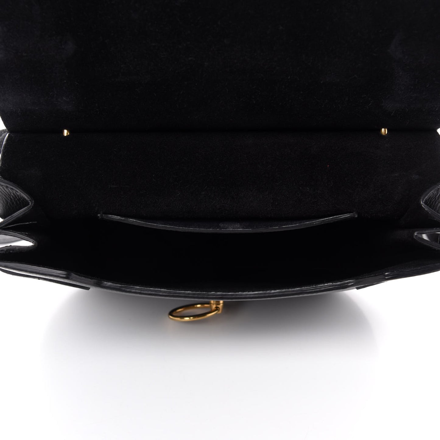 Small Classic Grain Calfskin Amberley Satchel Black