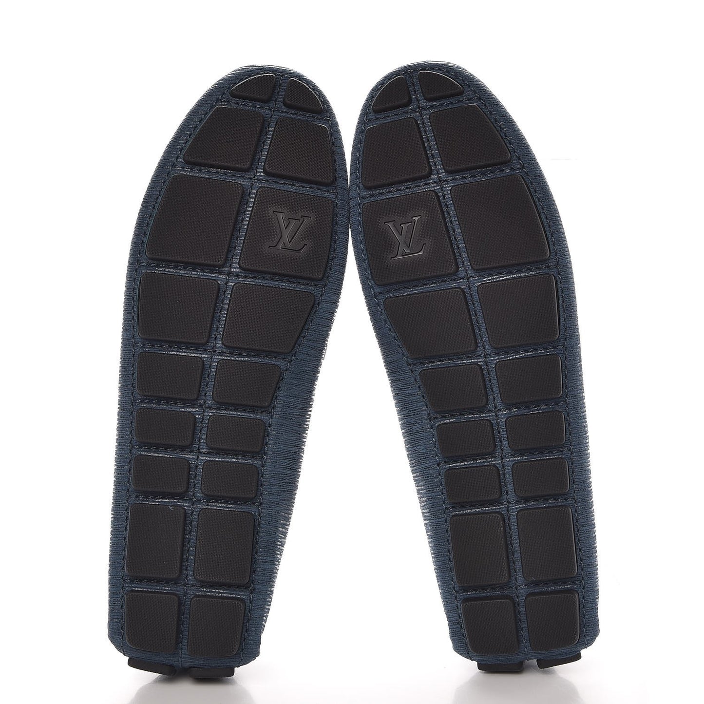 Epi Mens Shade Car Loafers 6 Blue Nuit