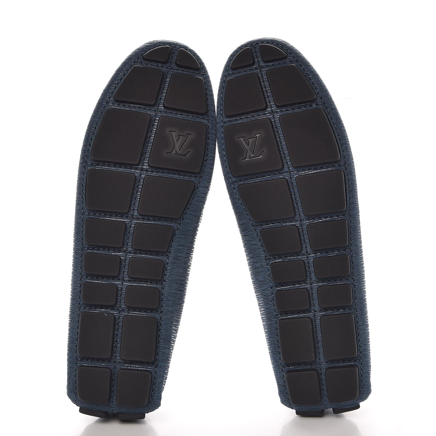 Louis Vuitton Epi Mens Shade Car Loafers 6 Blue Nuit 5 of 7