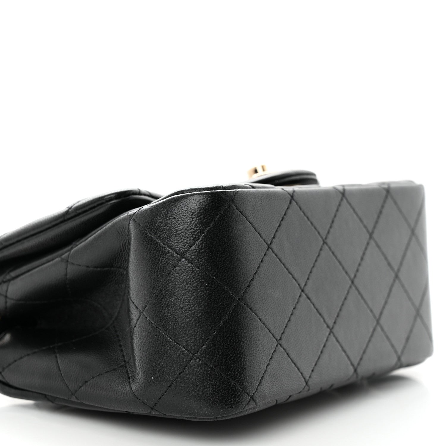 Chanel Lambskin Quilted Mini Square Flap Black 9 of 13