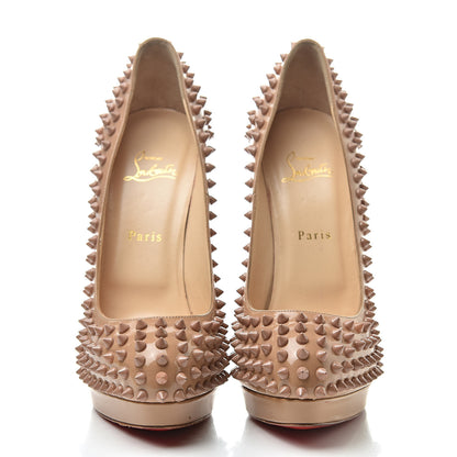 Christian Louboutin Patent Alti Spikes 140 Pumps 40.5 Nude 2 of 16