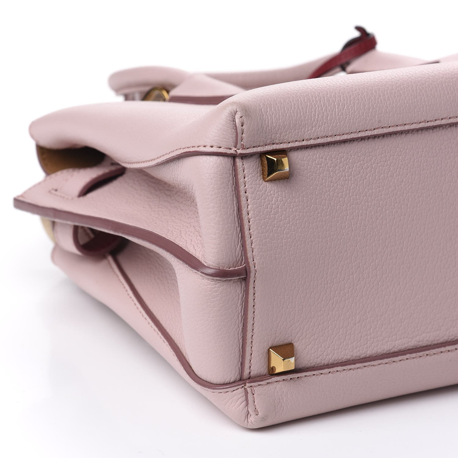 MCM Grained Calfskin Medium Milla Tote Pale Mauve 7 of 12