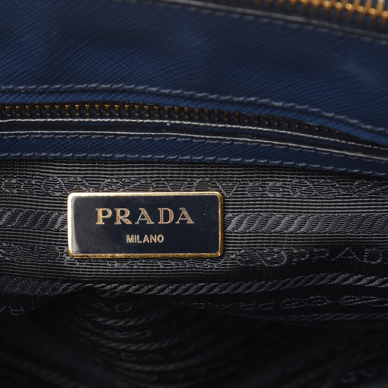 Prada Saffiano Small Galleria Double Zip Tote Bluette 6 of 15