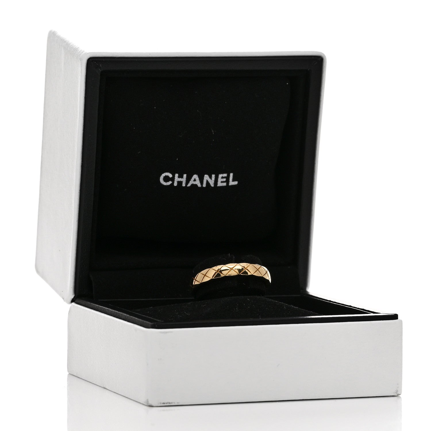 Chanel 18K Yellow Gold Mini Coco Crush Ring 52 6 4 of 4