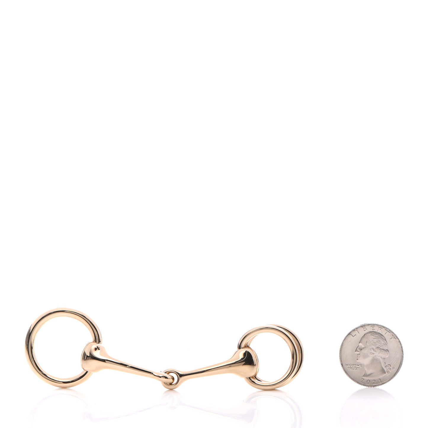 Permabrass Mors Scarf Ring Gold