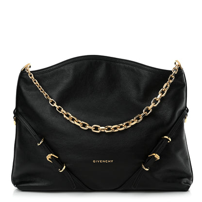 Givenchy Tumbled Calfskin Medium Voyou Bag Black 1 of 11