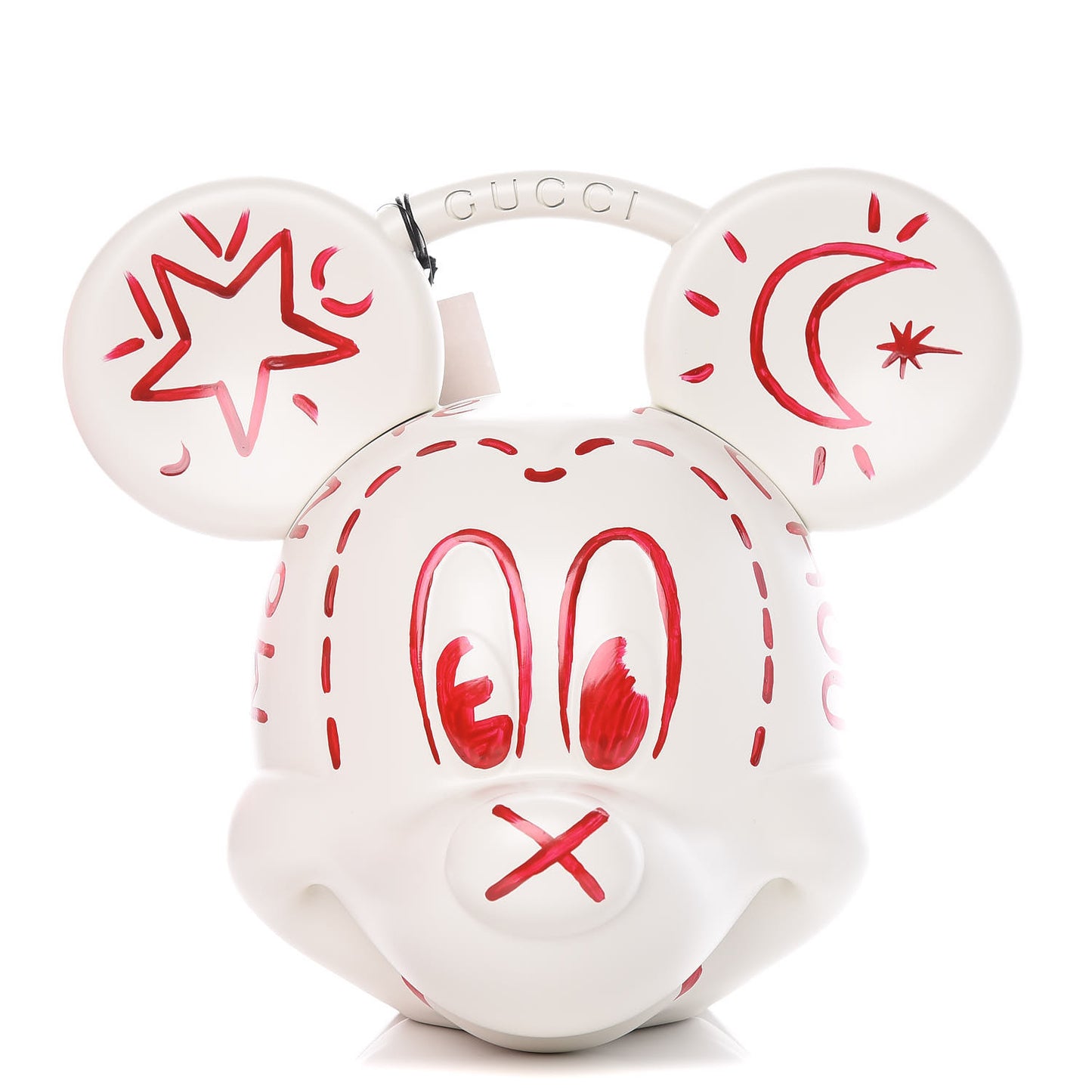 X DISNEY Plastic Mickey Mouse Top Handle Bag White