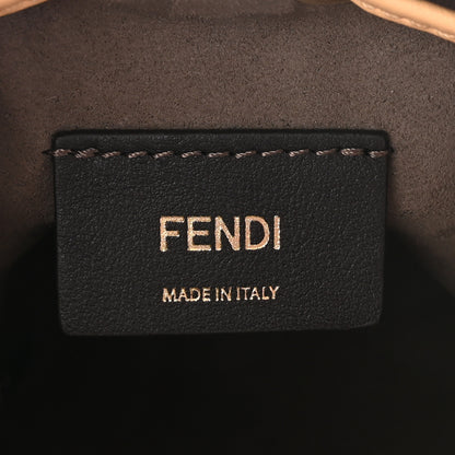 Fendi Vitello Liberty F is Fendi Bi-Color FF 1974 Embossed Mini Mon Tresor Bucket Bag Savana Lollypop 6 of 10