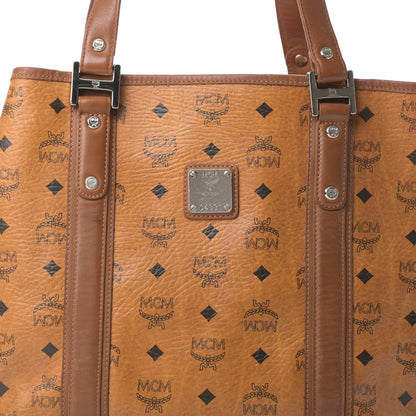 MCM Visetos Shopping Tote Cognac 8 of 21