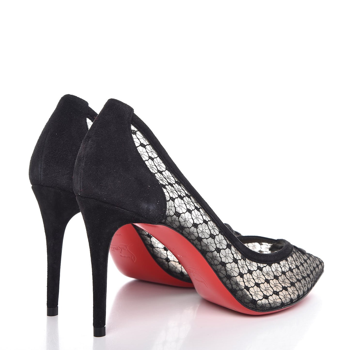 Dentelle Resille Veau Velours Neoalto 85 Pumps 36.5 Black