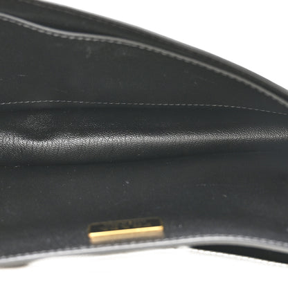 Prada City Calf Saffiano Cahier Bag Talco Black 5 of 11