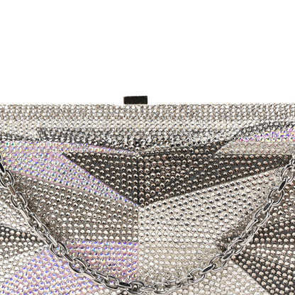 Judith Leiber Swarovski Crystal Slim Clutch Silver Multicolor 8 of 12