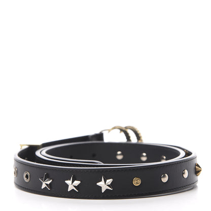 Gucci Calfskin Star Studded Torchon Double G Belt 100 40 Black 2 of 5