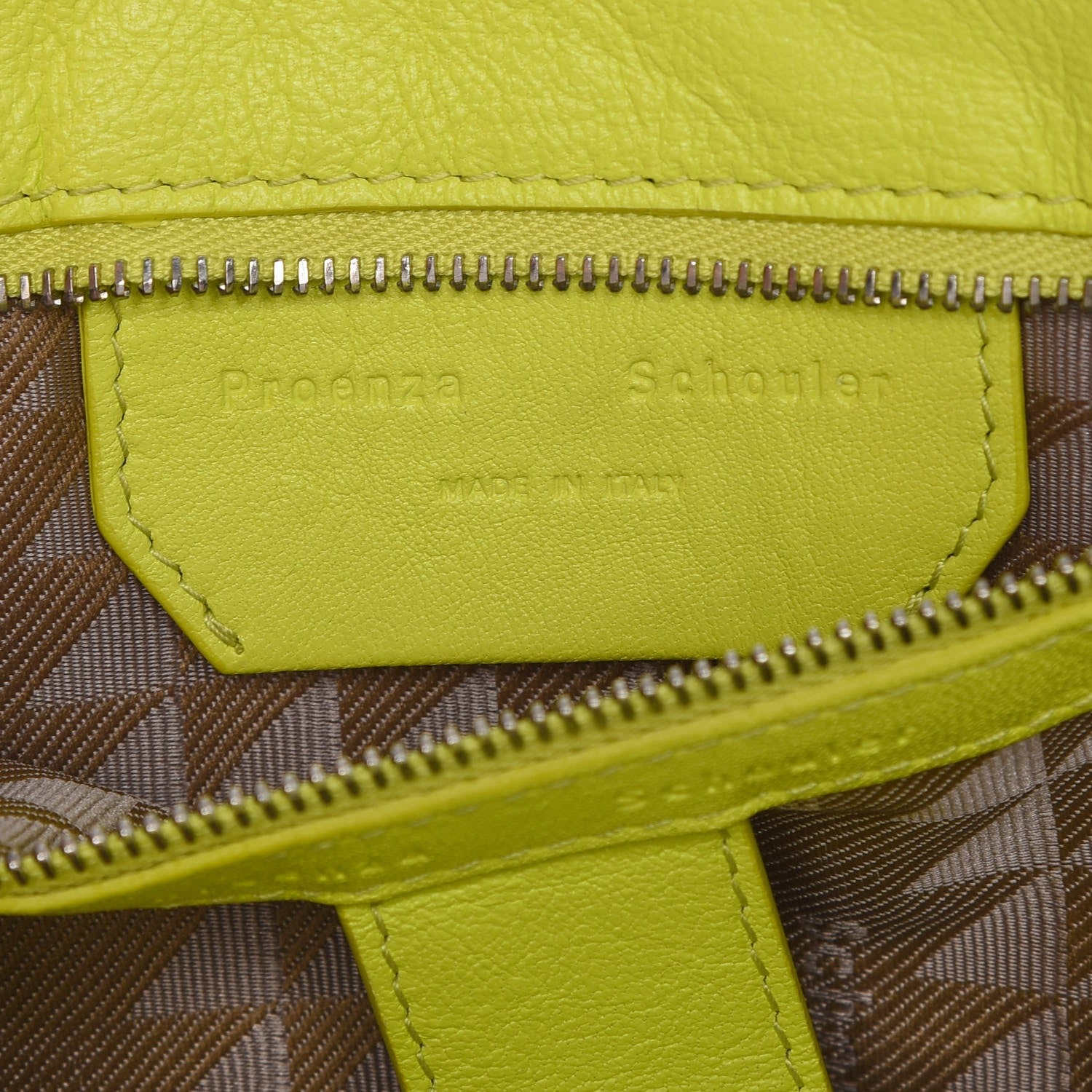 Proenza Schouler Lambskin Medium PS1 Satchel Sulfur 8 of 14