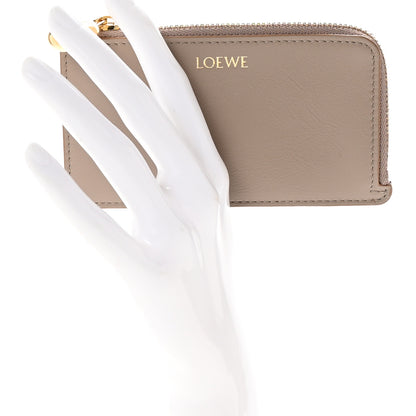 Loewe Shiny Nappa Pebble Coin Card Holder Sand 2 of 7