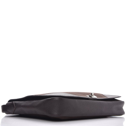 Hermes Toile Togo Victoria II Messenger Chocolate 4 of 7