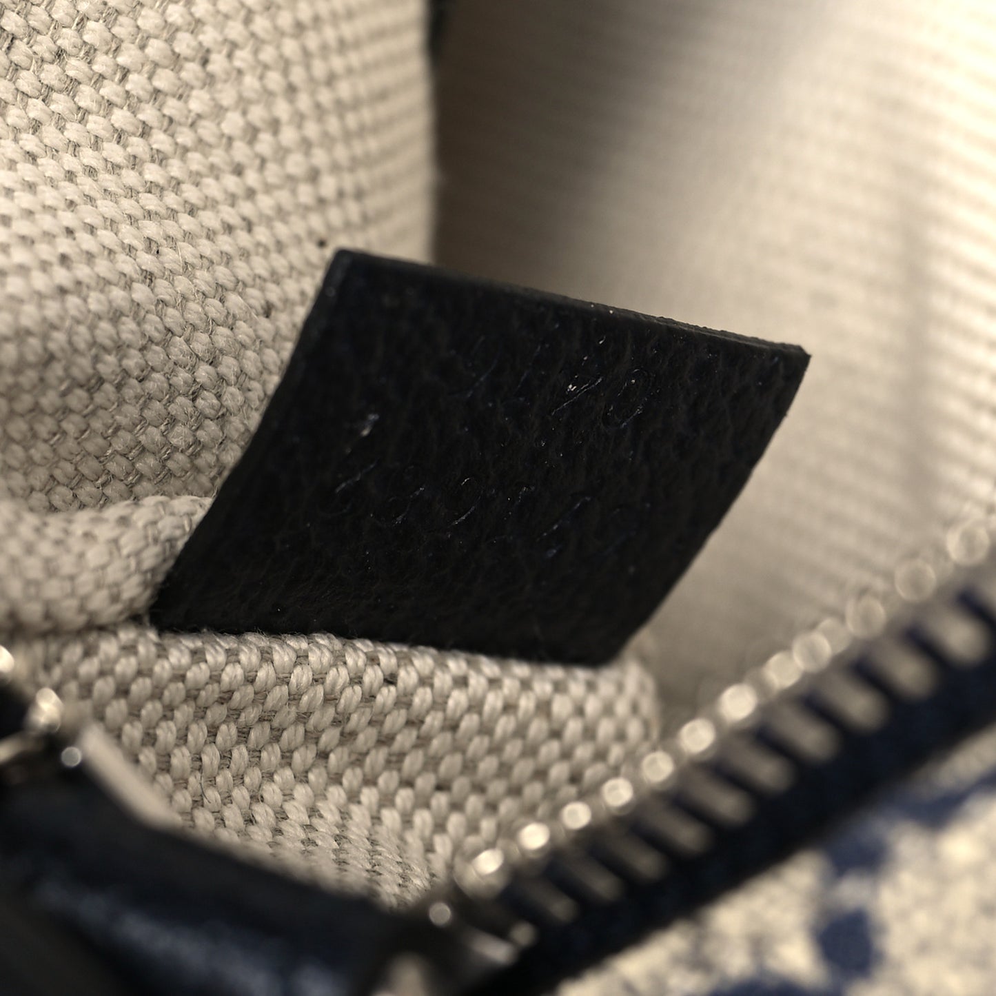 GG Supreme Monogram Textured Dollar Calfskin Web Mini Ophidia Double Zip Messenger Bag Beige Blue