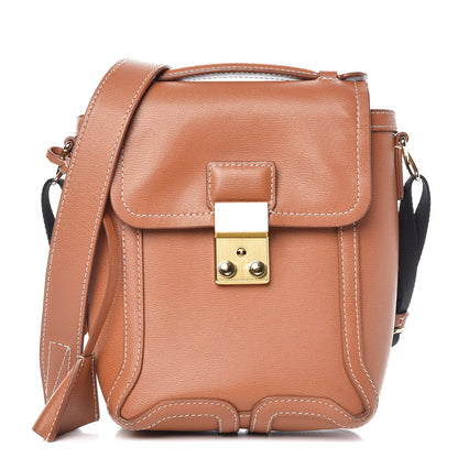 3.1 Phillip Lim 3.1 Embossed Grain Calfskin Pashli Camera Shoulder Bag Tan 1 of 10