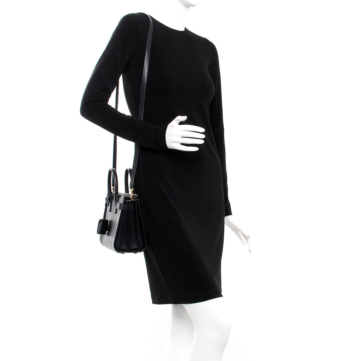 Saint Laurent Calfskin Nano Sac de Jour Black 2 of 8