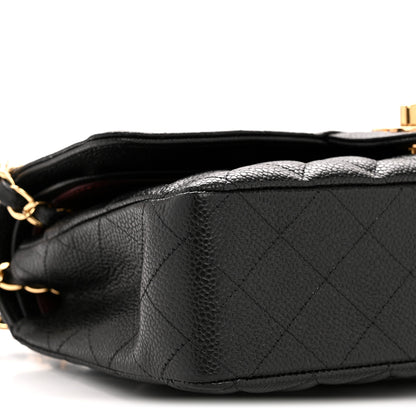 Chanel Caviar Quilted Medium Double Flap Black 9 of 10