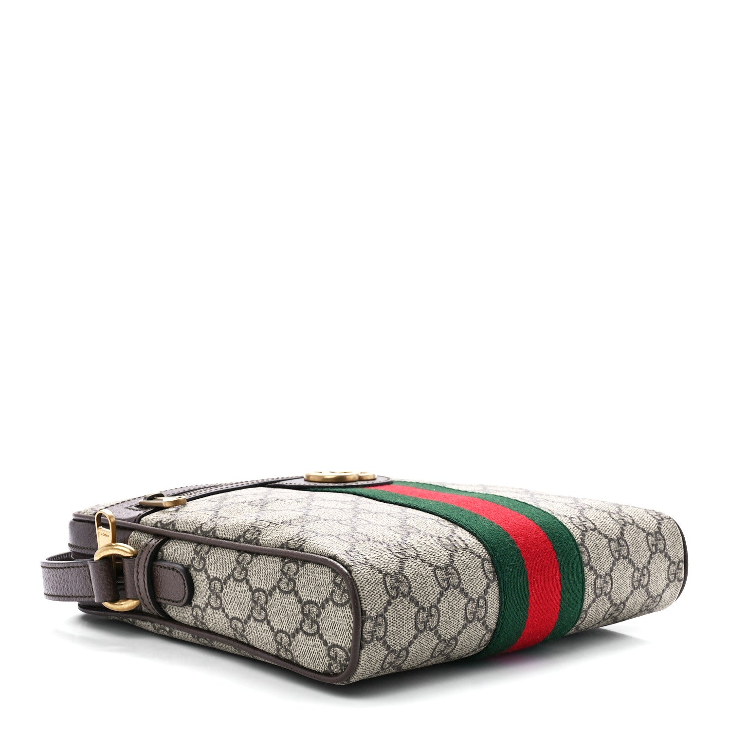 Gucci GG Supreme Monogram Web Small Ophidia Messenger Bag Brown 4 of 12