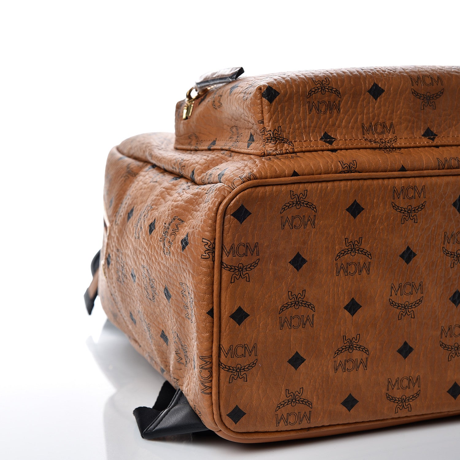 MCM Visetos Medium Stark Backpack Cognac 10 of 10