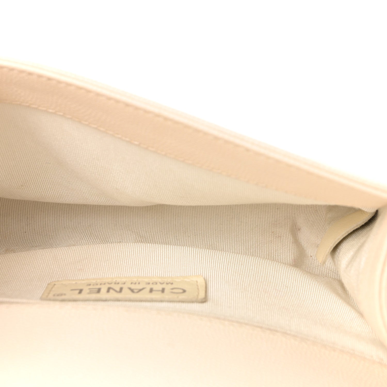 Chanel Caviar Quilted Small Boy Flap White 5 of 9