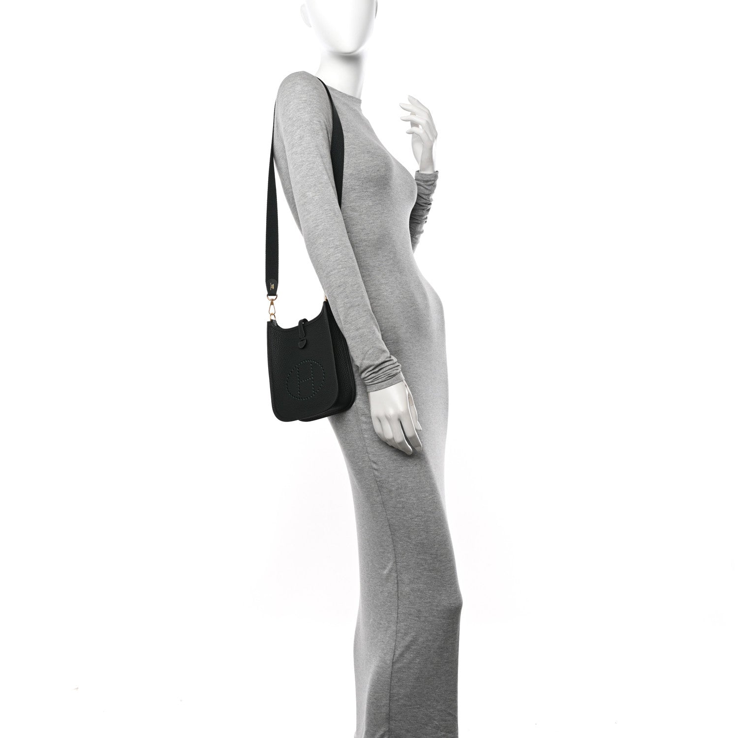 Hermes Taurillon Clemence Amazone Evelyne TPM Vert Fonce 2 of 11