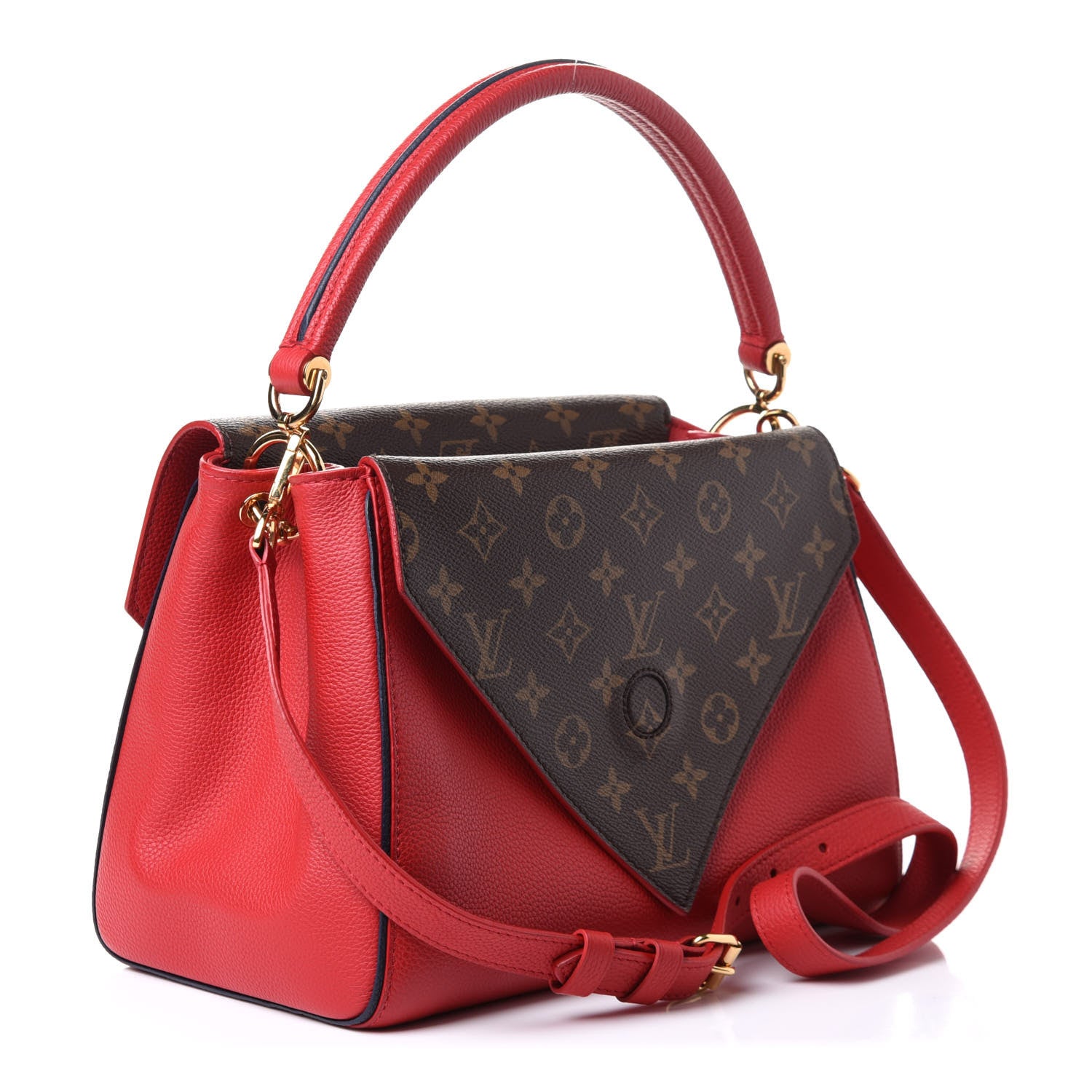 Louis Vuitton Grained Calfskin Monogram Double V Rubis 3 of 10